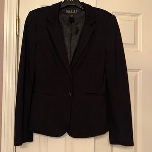 THALIAN Black Single Breasted Blazer Jacket